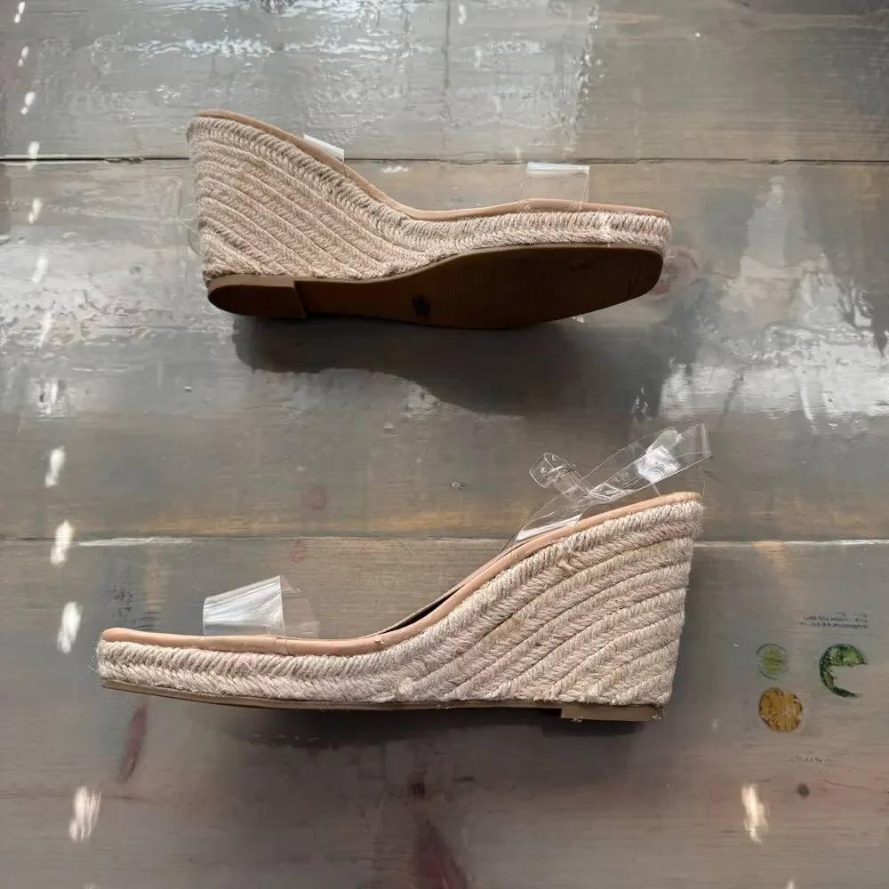 Chelsea & Violet Melne Wedge Espadrilles Heels Sz 9.5